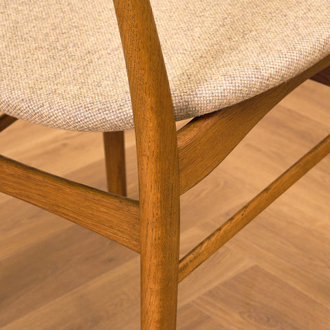 Danish dining chairs in teak and oak
