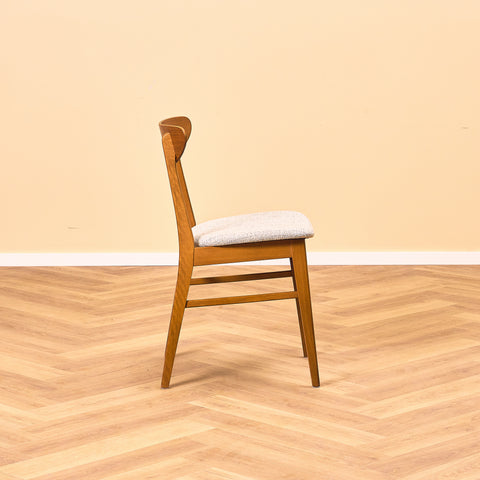Danish dining chairs in teak & beech by Farstrup, model '210'