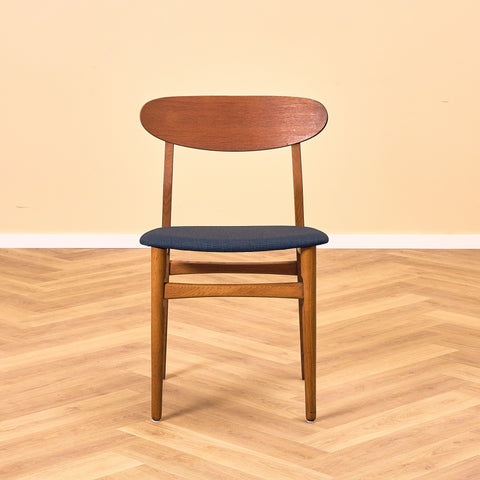 Danish dining chairs in teak & oak