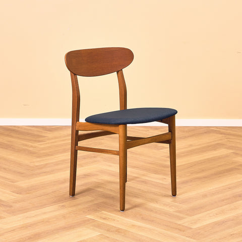 Danish dining chairs in teak & oak
