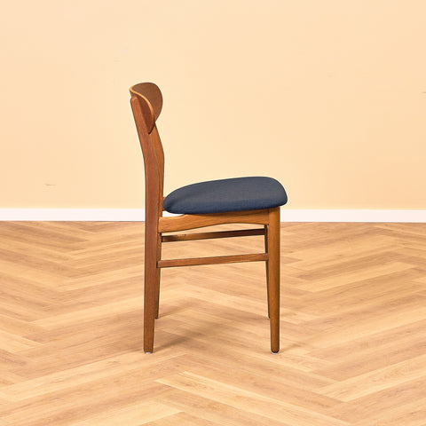 Danish dining chairs in teak & oak