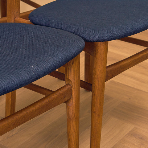 Danish dining chairs in teak & oak