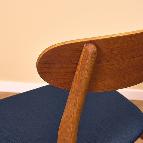 Danish dining chairs in teak & oak