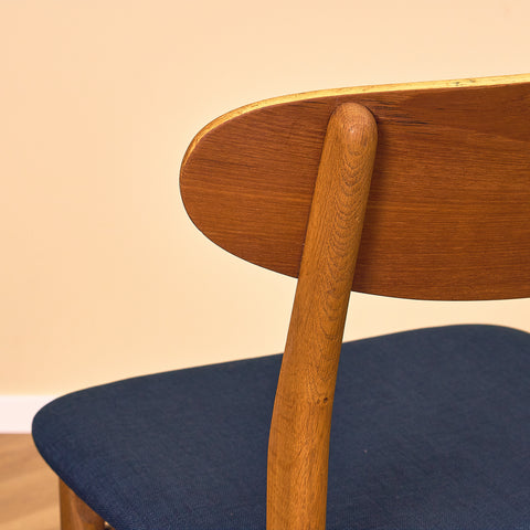 Danish dining chairs in teak & oak