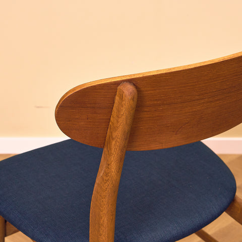Danish dining chairs in teak & oak