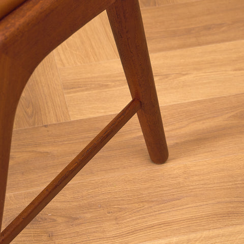 Danish dining chairs in solid teak, model 32 by Kai Kristiansen for Korup Stolefabrik