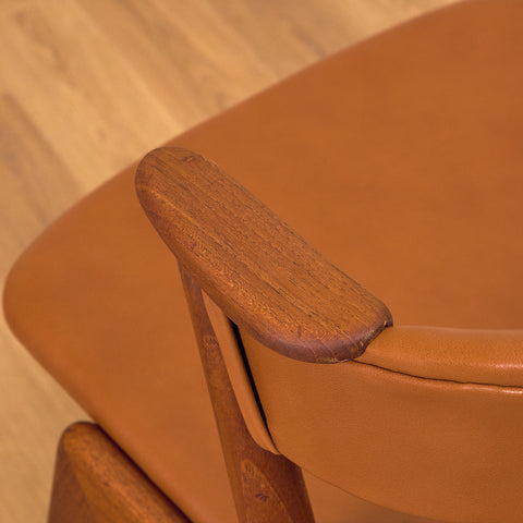 Danish dining chairs in solid teak, model 32 by Kai Kristiansen for Korup Stolefabrik