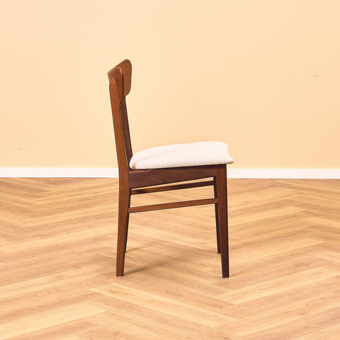 Danish set of 4 dining chairs in teak by Schiønning & Elgaard