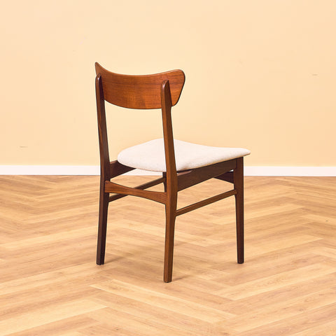 Danish set of 4 dining chairs in teak by Schiønning & Elgaard