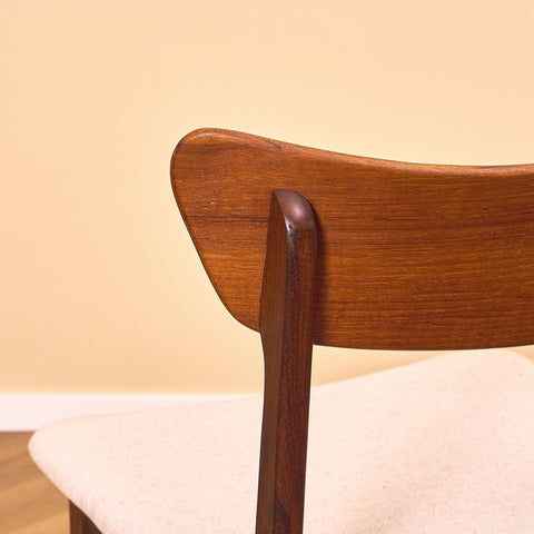 Danish set of 4 dining chairs in teak by Schiønning & Elgaard