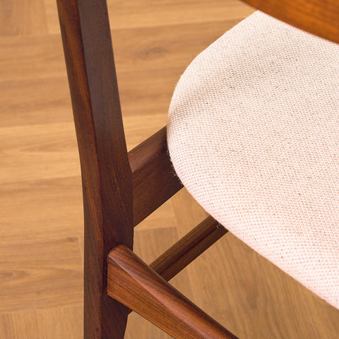 Danish set of 4 dining chairs in teak by Schiønning & Elgaard