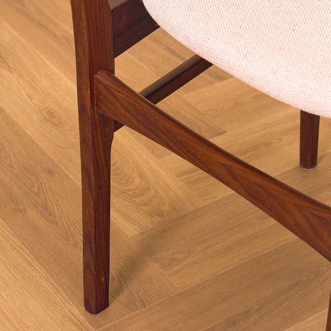 Danish set of 4 dining chairs in teak by Schiønning & Elgaard