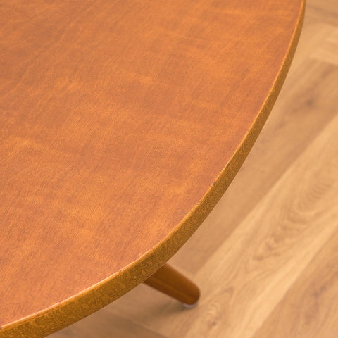 Swedish coffee table in elm & beech by David Rosén for Nordiska Kompaniet