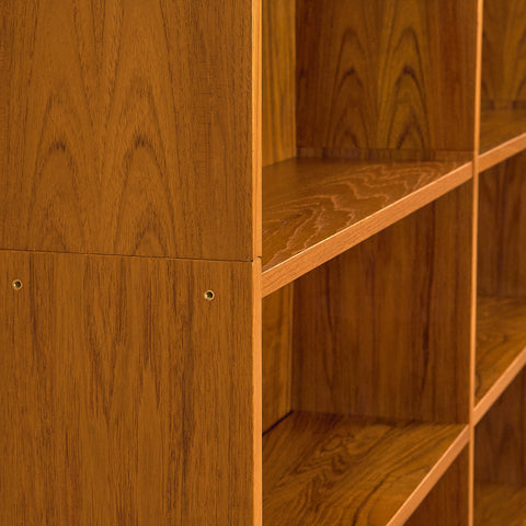 Swedish shelving system / bookshelf in teak