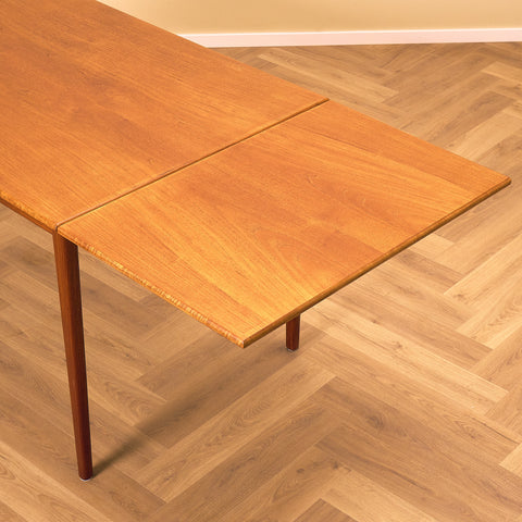 Danish rectangular dining table in teak