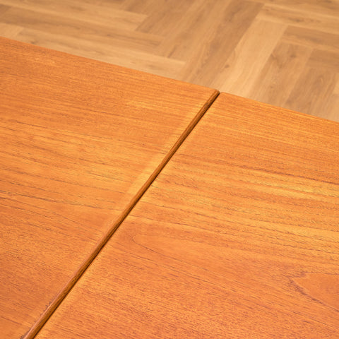 Danish rectangular dining table in teak