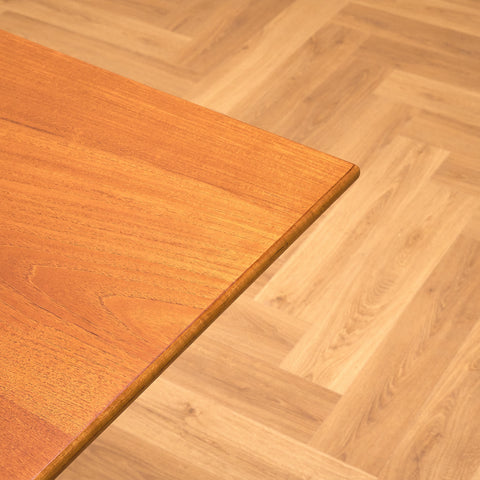 Danish rectangular dining table in teak