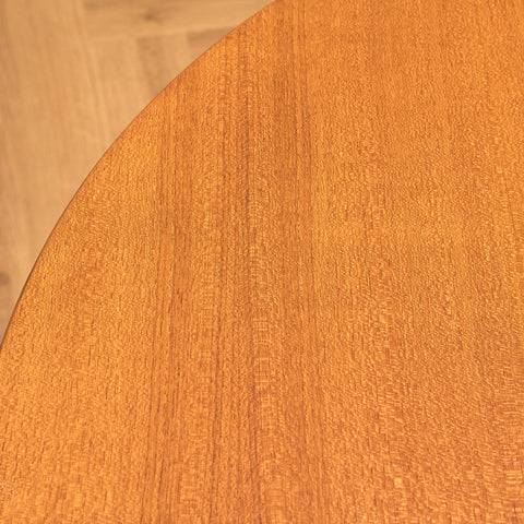Danish round dining table in teak