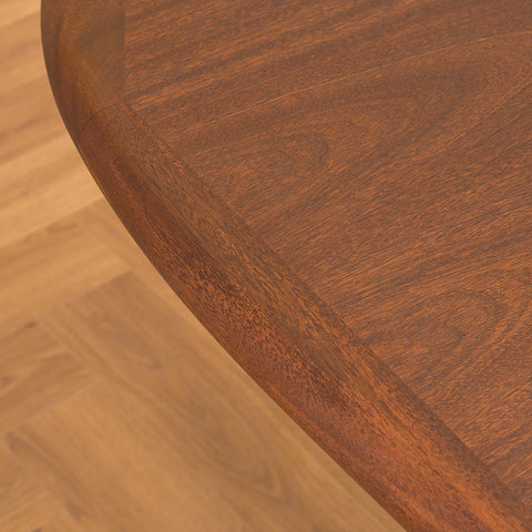 Danish oval dining table in mahogany