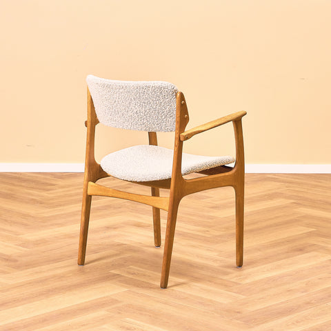 Set of 2 danish dining chairs in oak, 'model 49' by Erik Buch for O.D. Møbler