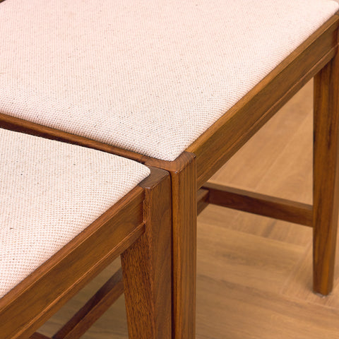 Swedish dining chairs in walnut, model 'Vindö' by Svante Skogh for Balders Snickeri