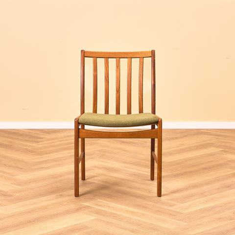 Danish dining chairs in teak