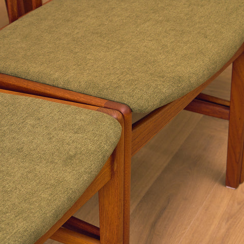 Danish dining chairs in teak