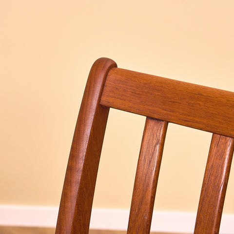 Danish dining chairs in teak