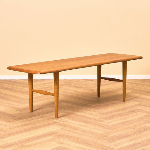 Swedish coffee table in teak and oak