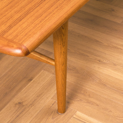 Swedish coffee table in teak and oak
