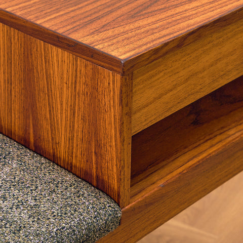 Danish hall bench in Santos rosewood