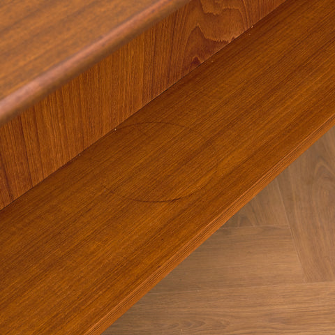 Danish writing desk in teak by Gunnar Nielsen Tibergaard