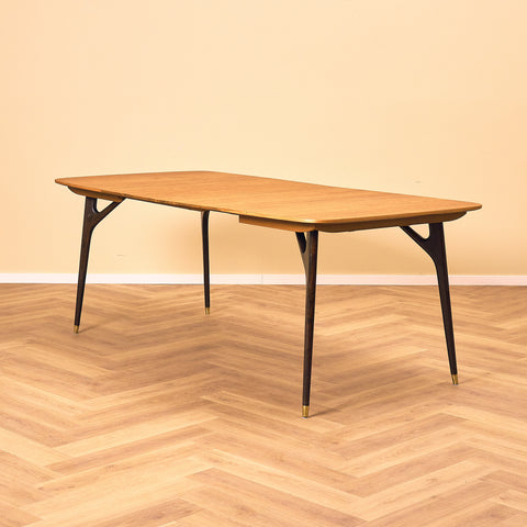 Swedish dining table in teak