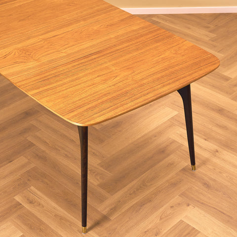 Swedish dining table in teak