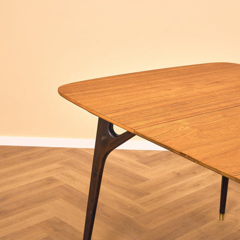 Swedish dining table in teak