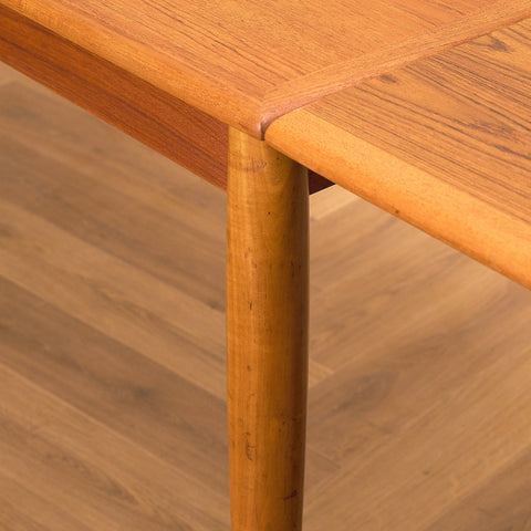 Danish dining table in teak and beech