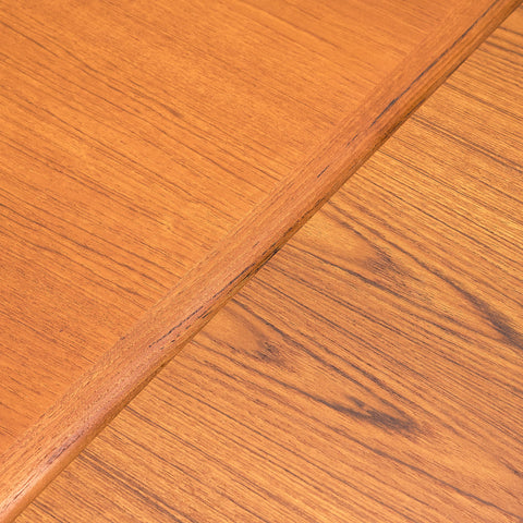 Danish dining table in teak and beech