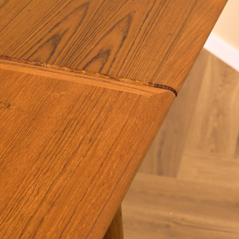 Danish dining table in teak and beech
