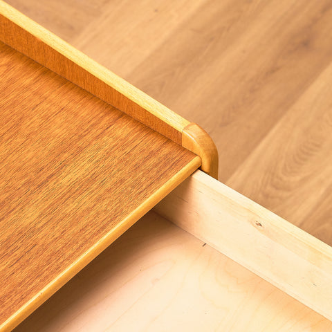 Swedish bedside table in teak