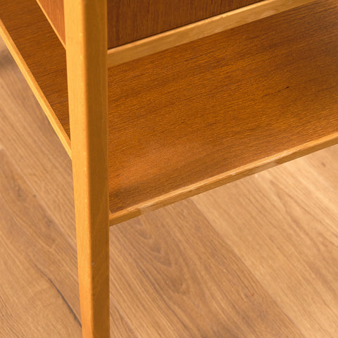 Swedish bedside table in teak