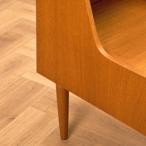 Swedish bedside table in teak