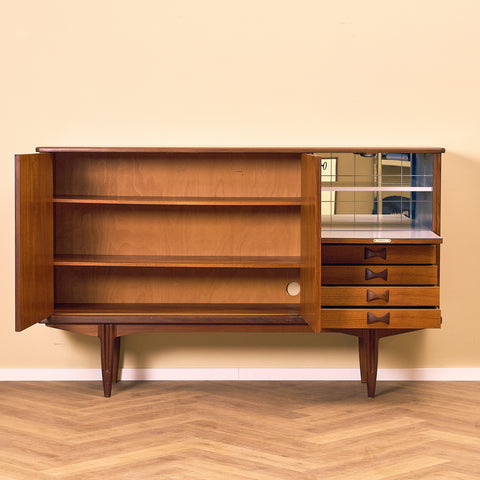 Swedish highboard in teak 'Rosetto' series, by Svante Skogh for ABRA-möbler, Smålands Taberg