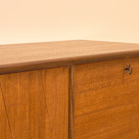 Swedish highboard in teak 'Rosetto' series, by Svante Skogh for ABRA-möbler, Smålands Taberg