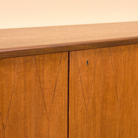 Swedish highboard in teak 'Rosetto' series, by Svante Skogh for ABRA-möbler, Smålands Taberg