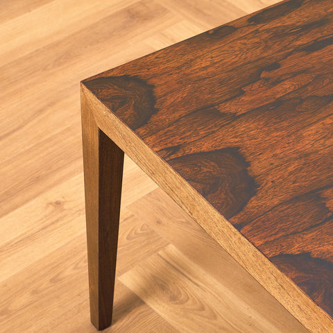 Danish side table in Santos rosewood by Severin Hansen for Haslev møbelsnedkeri A/S
