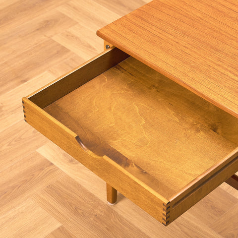 Swedish bedside table in teak and beech