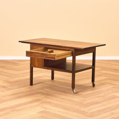 Danish side table in Santos rosewood