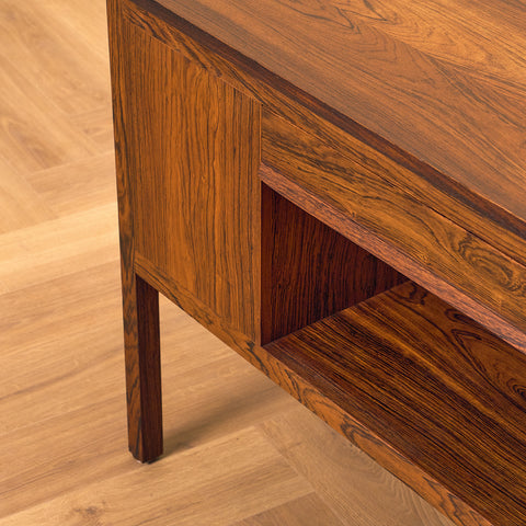 Danish side table in Santos rosewood