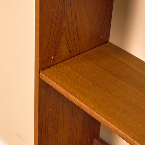 Swedish bookshelf in teak by B. Fridhagen for Bodafors