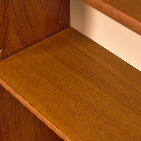Swedish bookshelf in teak by B. Fridhagen for Bodafors